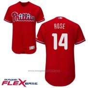 Maglia Baseball Uomo Philadelphia Phillies Pete Rose Rosso Flex Base