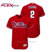 Maglia Baseball Uomo Phillies Jean Segura Flex Base Autentico Collezione Alternato Rosso