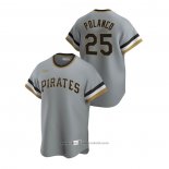 Maglia Baseball Uomo Pittsburgh Pirates Gregory Polanco Cooperstown Collection Road Grigio