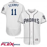 Maglia Baseball Uomo San Diego Padres 11 Ryan Schimpf Bianco 2017 Flex Base