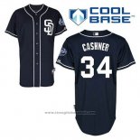 Maglia Baseball Uomo San Diego Padres Andrew Cashner 34 Blu Alternato Cool Base