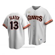 Maglia Baseball Uomo San Francisco Giants Austin Slater Cooperstown Collection Primera Bianco