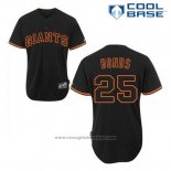 Maglia Baseball Uomo San Francisco Giants Barry Bonds 25 Nero Fashion Cool Base