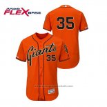 Maglia Baseball Uomo San Francisco Giants Brandon Crawford Autentico Flex Base Arancione