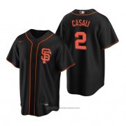 Maglia Baseball Uomo San Francisco Giants Curt Casali Replica Alternato Nero