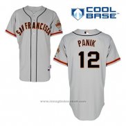 Maglia Baseball Uomo San Francisco Giants Joe Panik 12 Grigio Cool Base