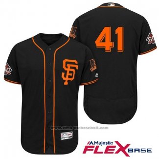 Maglia Baseball Uomo San Francisco Giants Mark Melancon Nero Alternato Flex Base