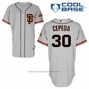 Maglia Baseball Uomo San Francisco Giants Orlando Cepeda 30 Grigio Alternato Cool Base