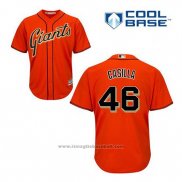 Maglia Baseball Uomo San Francisco Giants Santiago Casilla 46 Arancione Alternato Cool Base