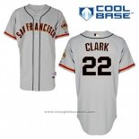 Maglia Baseball Uomo San Francisco Giants Will Clark 22 Grigio Cool Base