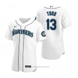 Maglia Baseball Uomo Seattle Mariners Abraham Toro Autentico Home Bianco