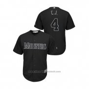 Maglia Baseball Uomo Seattle Mariners Keon Broxton 2019 Players Weekend Replica Nero