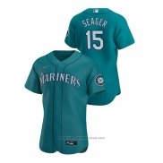 Maglia Baseball Uomo Seattle Mariners Kyle Seager Autentico 2020 Alternato Verde