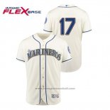 Maglia Baseball Uomo Seattle Mariners Mitch Haniger Hispanic Heritage Flex Base Crema