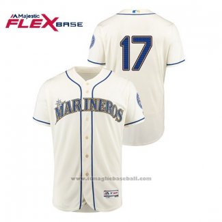 Maglia Baseball Uomo Seattle Mariners Mitch Haniger Hispanic Heritage Flex Base Crema