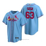 Maglia Baseball Uomo St. Louis Cardinals Ozzie Smith Throwback Cooperstown Limited Blu Maglia Baseball Uomo St. Louis Cardinals Ozzie Smith Throwback Cooperstown Limited Blu