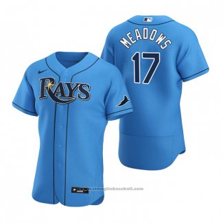 Maglia Baseball Uomo Tampa Bay Rays Austin Meadows Alternato Autentico 2020 Blu