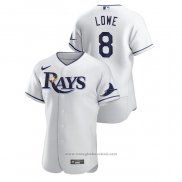 Maglia Baseball Uomo Tampa Bay Rays Brandon Lowe Authentic Bianco