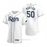 Maglia Baseball Uomo Tampa Bay Rays Charlie Morton Autentico Primera Bianco