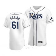 Maglia Baseball Uomo Tampa Bay Rays Luis Patino Autentico Primera Bianco