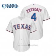 Maglia Baseball Uomo Texas Rangers Dak Prescott Cool Base Crossover Bianco