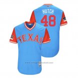 Maglia Baseball Uomo Texas Rangers Drew Hutchison 2018 LLWS Players Weekend Hutch Blu
