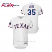 Maglia Baseball Uomo Texas Rangers Lance Lynn Flex Base Autentico Collezione Bianco