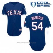 Maglia Baseball Uomo Texas Rangers Matt Harrison 54 Blu Alternato Cool Base
