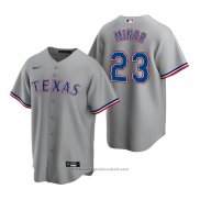 Maglia Baseball Uomo Texas Rangers Mike Minor Replica Road Grigio