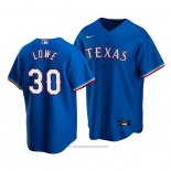 Maglia Baseball Uomo Texas Rangers Nate Lowe Alternato Replica Blu