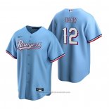 Maglia Baseball Uomo Texas Rangers Rougned Odor Alternato Replica Blu