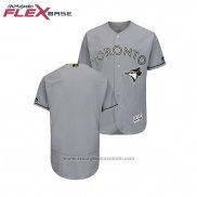 Maglia Baseball Uomo Toronto Blue Jays 2018 Memorial Day Flex Base Grigio