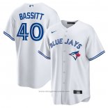 Maglia Baseball Uomo Toronto Blue Jays Chris Bassitt Home Replica Bianco