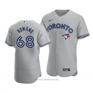 Maglia Baseball Uomo Toronto Blue Jays Jordan Romano Autentico Road Grigio