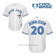 Maglia Baseball Uomo Toronto Blue Jays Josh Donaldson 20 Bianco Home Cool Base