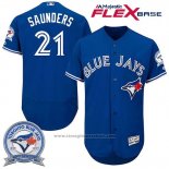 Maglia Baseball Uomo Toronto Blue Jays Michael Saunders 21 Flex Base
