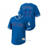 Maglia Baseball Uomo Toronto Blue Jays Teoscar Hernandez Cooperstown Collection Blu