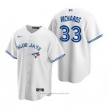Maglia Baseball Uomo Toronto Blue Jays Trevor Richards Replica Home Bianco Blu