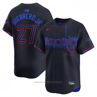 Maglia Baseball Uomo Toronto Blue Jays Vladimir Guerrero JR. Road Autentico Grigio