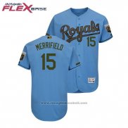 Maglia Baseball Uomo Toronto Blue Jays Whit Merrifield 2018 Memorial Day Flex Base Blu