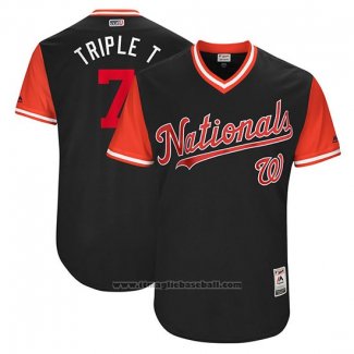 Maglia Baseball Uomo Washington Nationals 2017 Little League World Series Trea Turner Blu