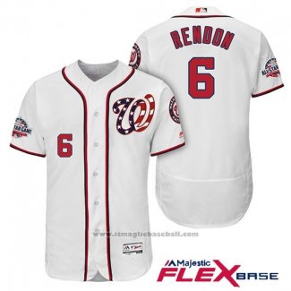 Maglia Baseball Uomo Washington Nationals Anthony Rendon Bianco 2018 All Star Home Alternato Flex Base