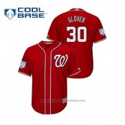 Maglia Baseball Uomo Washington Nationals Koda Glover 2019 Allenamento Primaverile Cool Base Rosso