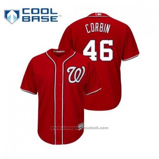 Maglia Baseball Uomo Washington Nationals Patrick Corbin Cool Base Alternato Rosso