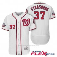 Maglia Baseball Uomo Washington Nationals Stephen Strasburg Bianco 2018 All Star Home Flex Base