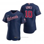 Maglia Baseball Uomo Washington Nationals Yan Gomes Autentico Replica Blu