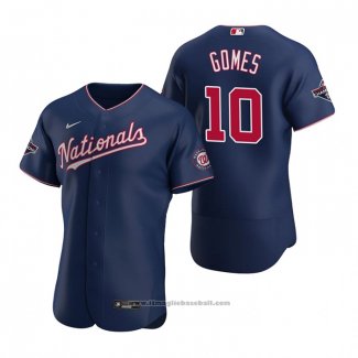 Maglia Baseball Uomo Washington Nationals Yan Gomes Autentico Replica Blu