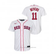 Maglia Baseball Bambino Boston Red Sox Rafael Devers Replica Primera Bianco