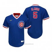 Maglia Baseball Bambino Chicago Cubs Albert Almora Jr. Cooperstown Collection Road Blu