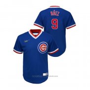 Maglia Baseball Bambino Chicago Cubs Javier Baez Cooperstown Collection Road Blu